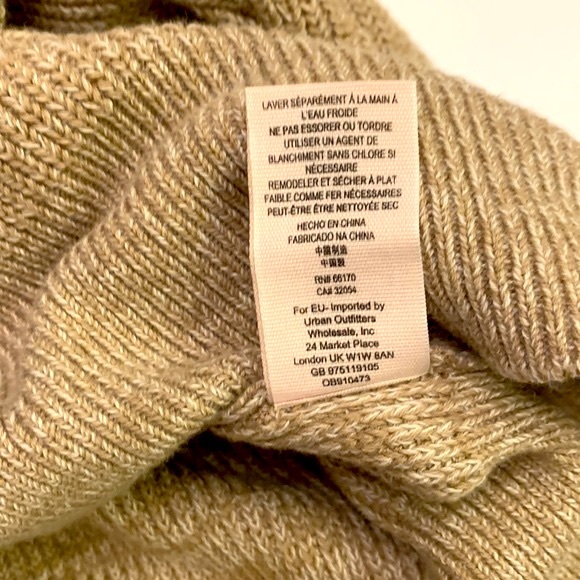 Free People ribbed tunic sweater in ivory size small - Picture 7 of 9